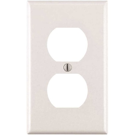Leviton 1-Gang White Duplex Outlet Wall Plate, 10PK M24-88003-WMP